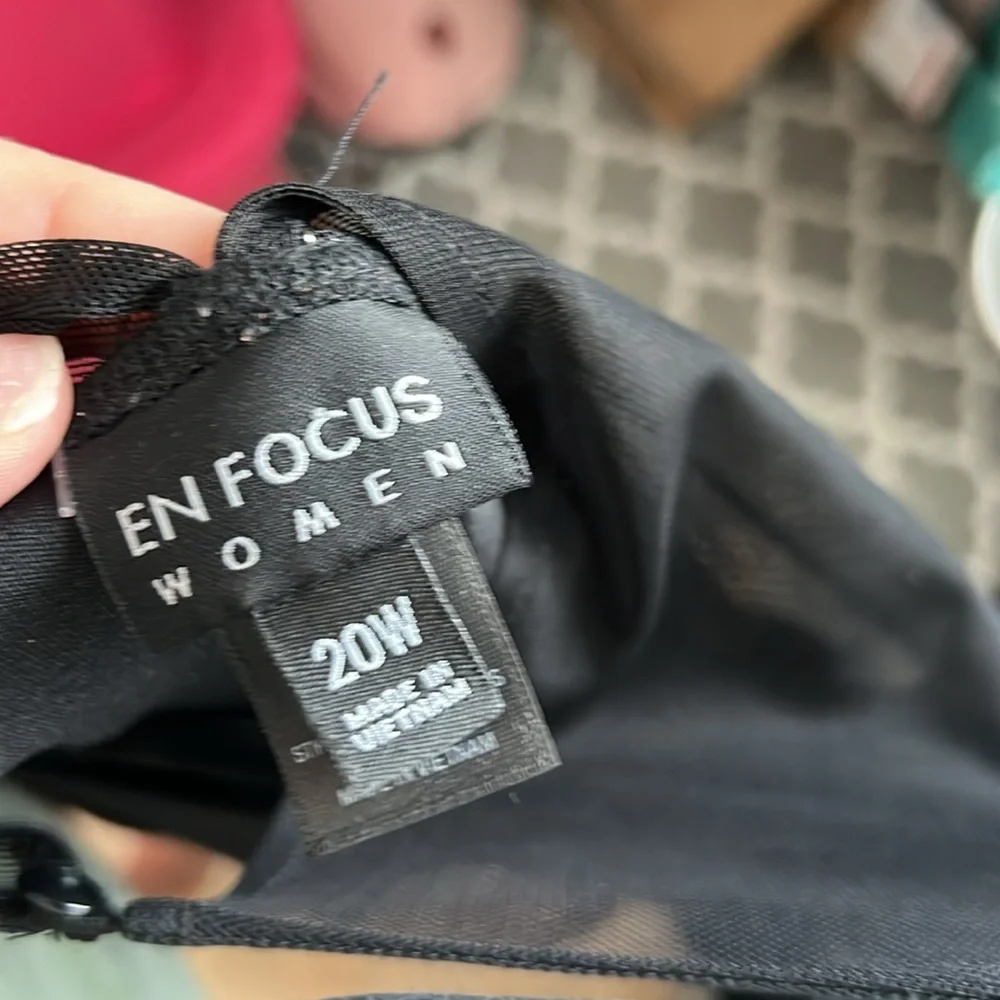 EUC Enfocus Woman Elegant Black and Brown Glitter Women's Dress sz 20W - Picture 5 of 5